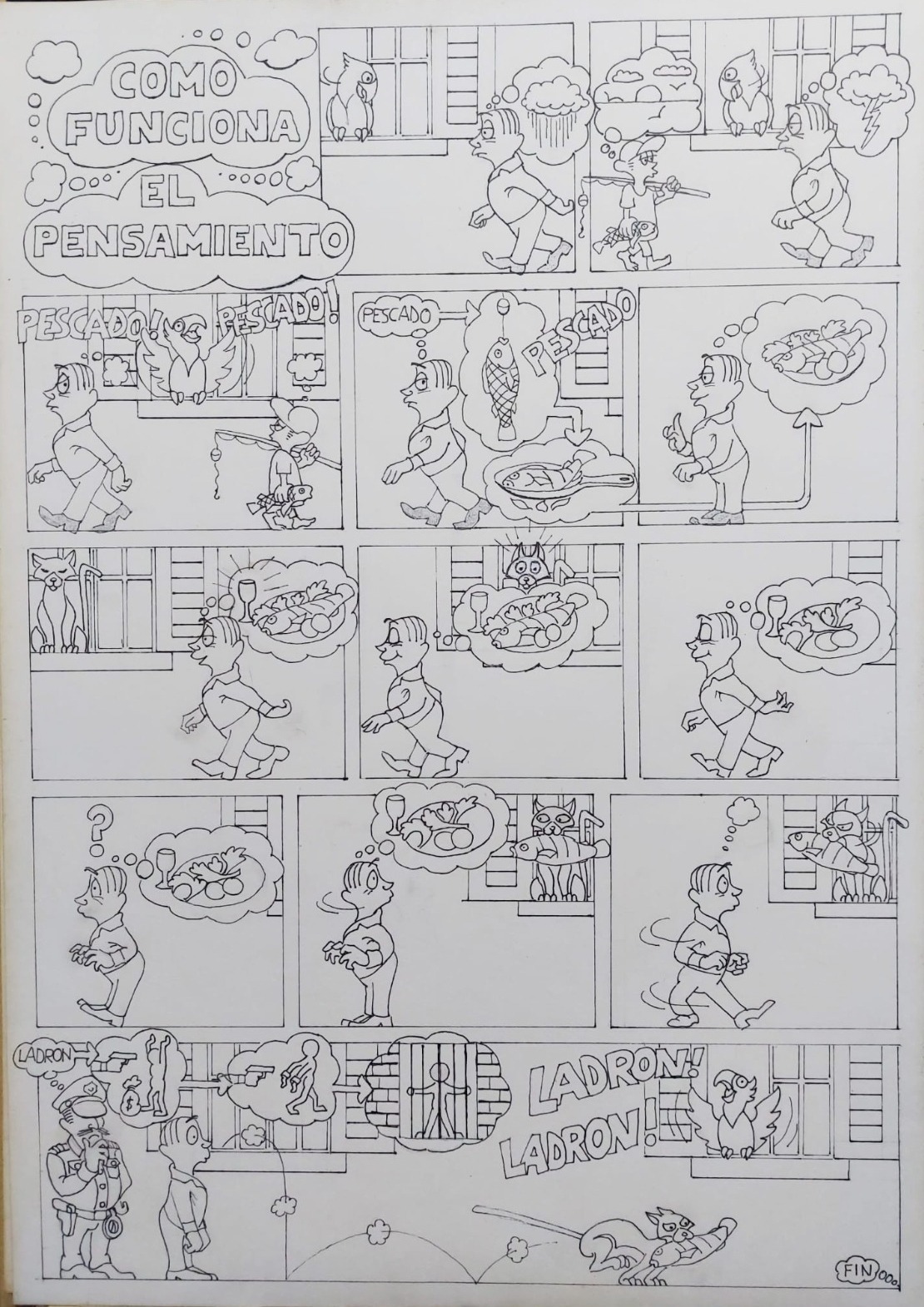 Comic strip caricature - exemplu banda desenată caricaturizată