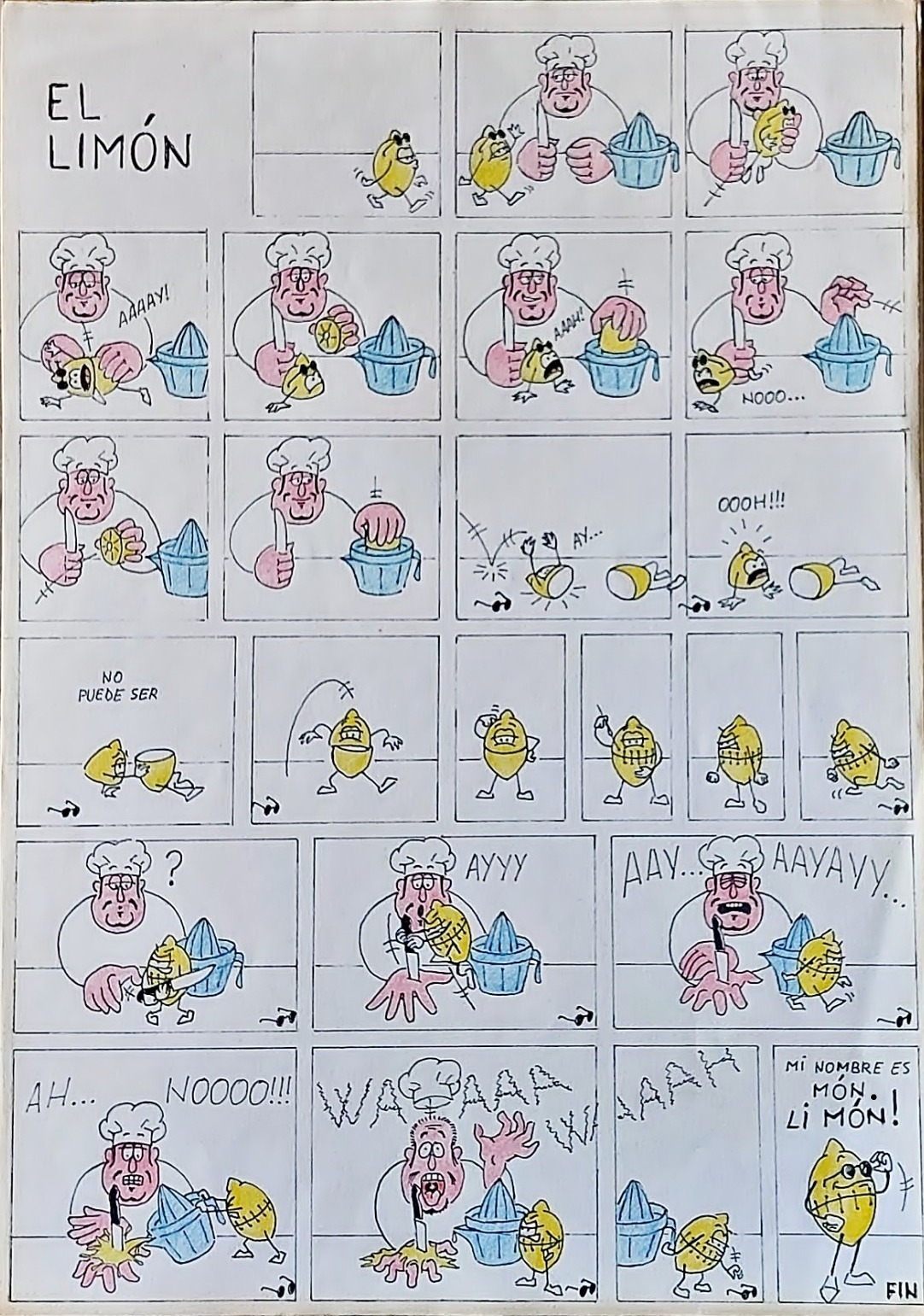 Exemplu Comic strip caricature 2