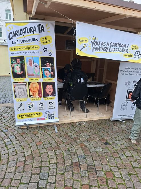 Standul Caricatura ta la Fantasyfestival Esbjerg